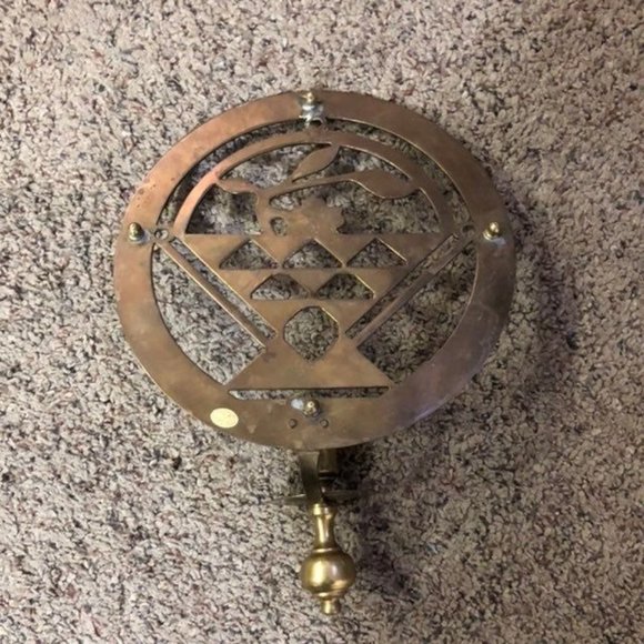 Brass Wall Candle Holder Used Some Wear - Picture 5 of 12